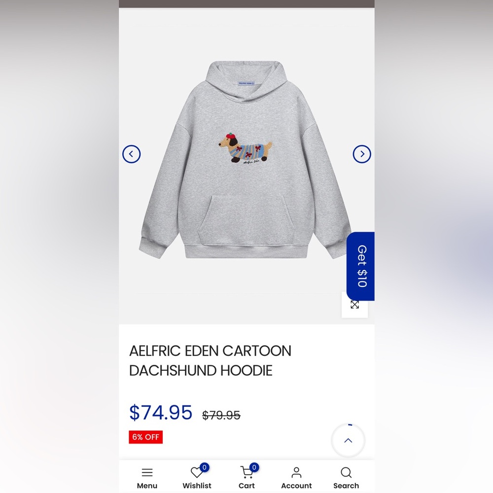 Aelfric Eden Cartoon Dachshund Hoodie